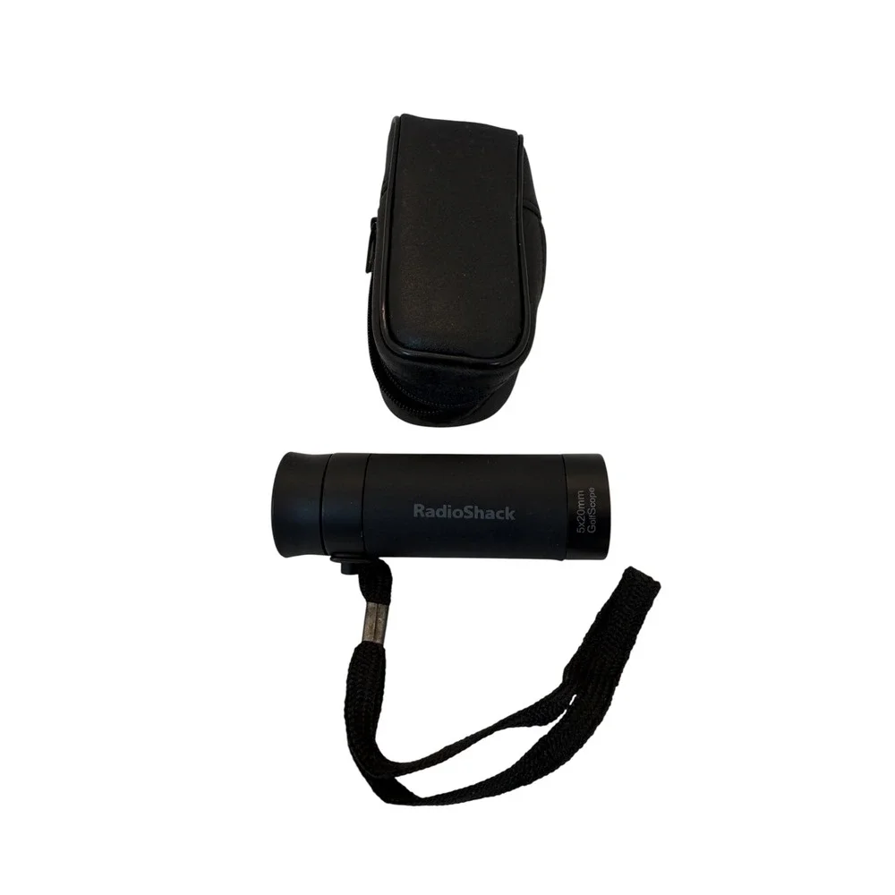 RadioShack 5x20mm Lens GolfScope Monocular Pouch Black Pocket Sport Optics Scope
